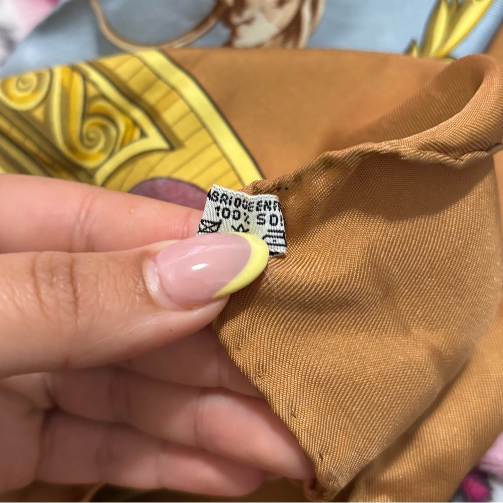 HERMES PARIS Chiens et Valets by Charles J. Hallo Silk Scarf France 1963 - Picture 11 of 13